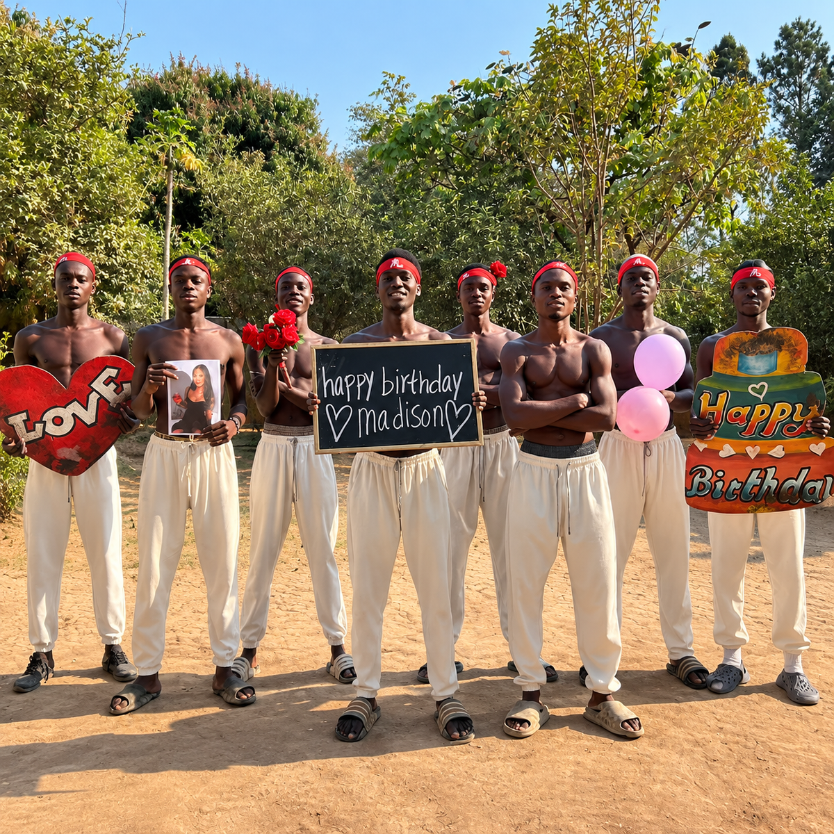 African Muscle Men Birthday Video – Personalized Greeting